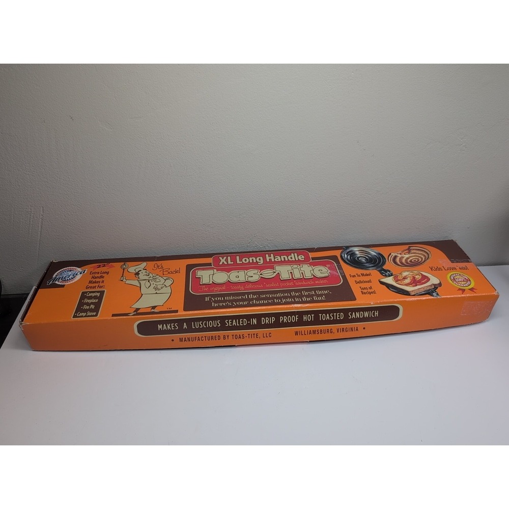 TOAS-TITE-XL LONG HANDLE- FOR CAMPING,FIREPLACE ,FIRE PIT,CAMP STOVE- NIB
